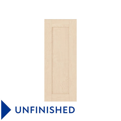 12"W Base Cabinet Door with No Hinge Bore in Catalina Unfinished