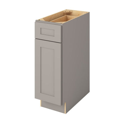 12"W Base Cabinet with One Door and One Drawer in Catalina Pebble Grey