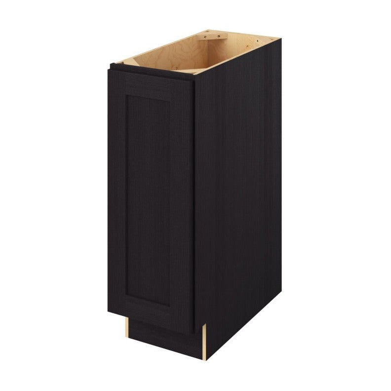 12"W Full Height Door Base Cabinet with One Door and Two Shelves in Catalina Espresso