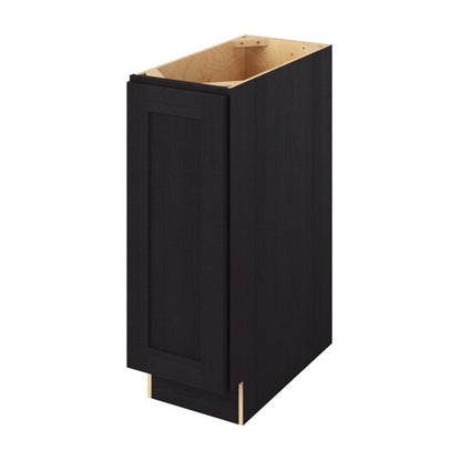 12"W Full Height Door Base Cabinet with One Door and Two Shelves in Catalina Espresso