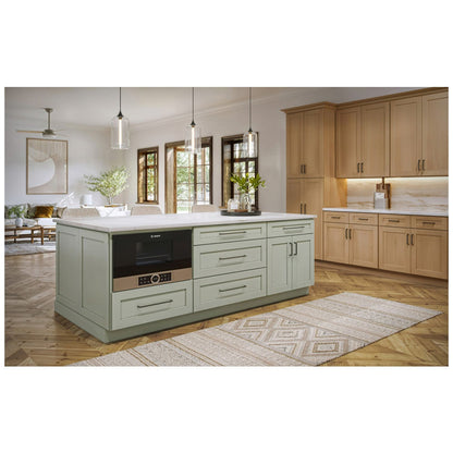 12"W Full Height Door Base Cabinet with One Door and Two Shelves in Catalina Sage Green, view 2