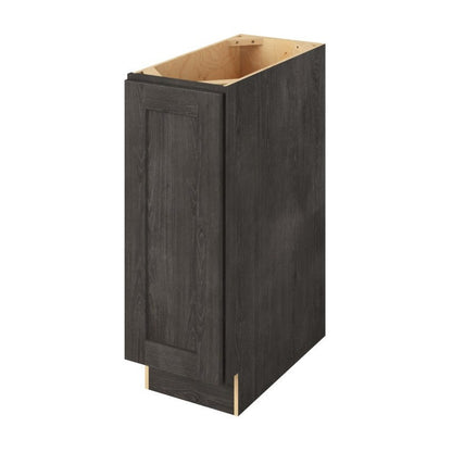 12"W Full Height Door Base Cabinet with One Door and Two Shelves in Catalina Slate