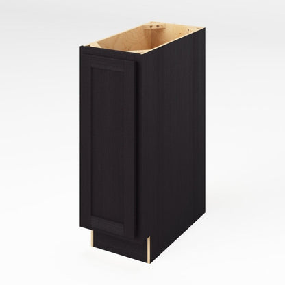 12"W Full Height Door Base Cabinet with One Door and Two Shelves in Hatteras Espresso