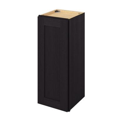 12"W x 30"H Wall Cabinet with Single Door and Two Shelves in Catalina Espresso