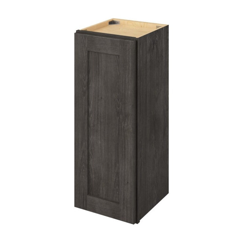 12"W x 30"H Wall Cabinet with Single Door and Two Shelves in Catalina Slate
