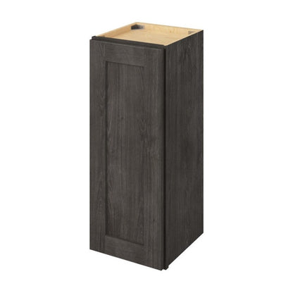 12"W x 30"H Wall Cabinet with Single Door and Two Shelves in Catalina Slate