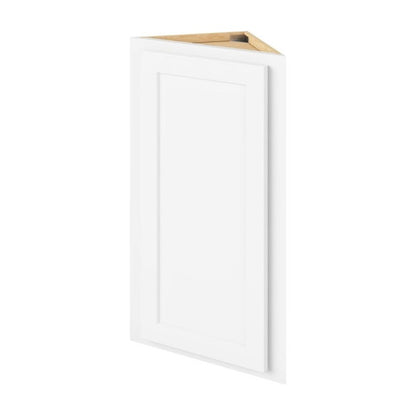 12"W x 30"H Wall End Cabinet with Single Door and Two Shelves in Hatteras Polar White