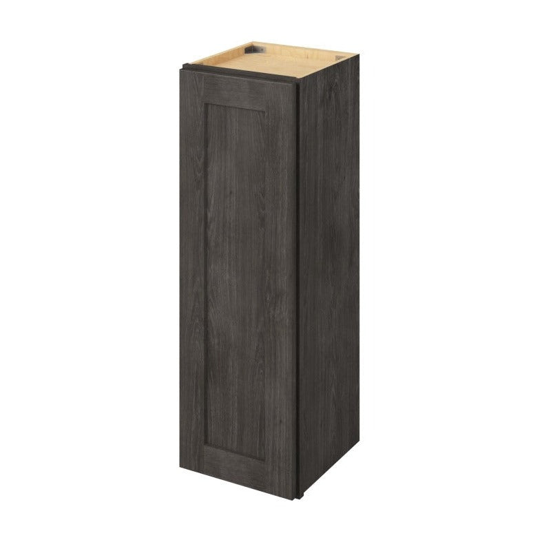 12"W x 36"H Wall Cabinet with Single Door and Two Shelves in Catalina Slate