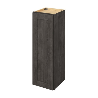 12"W x 36"H Wall Cabinet with Single Door and Two Shelves in Catalina Slate