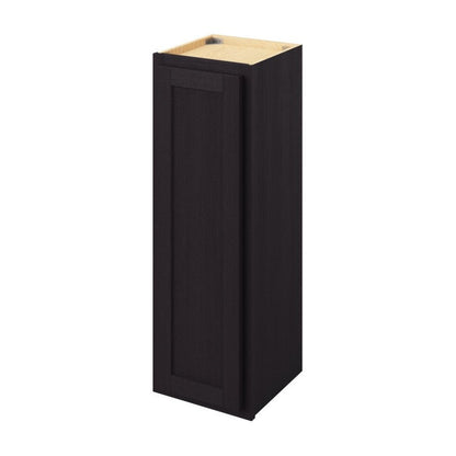12"W x 36"H Wall Cabinet with Single Door and Two Shelves in Hatteras Espresso