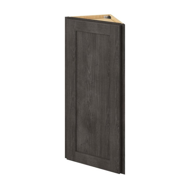 12"W x 36"H Wall End Cabinet with Single Door and Two Shelves in Catalina Slate