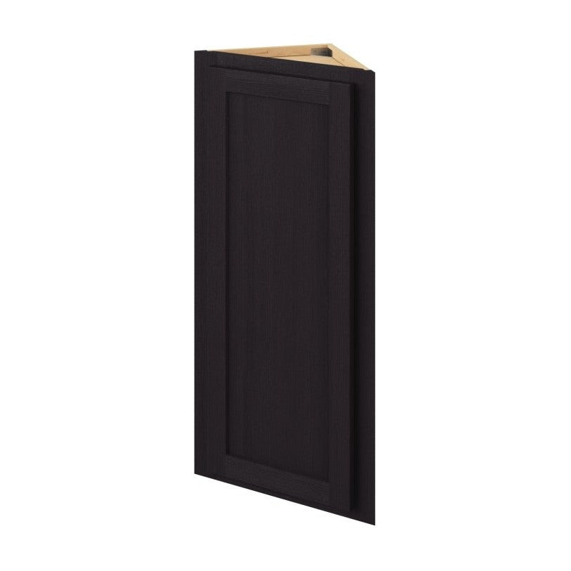 12"W x 36"H Wall End Cabinet with Single Door and Two Shelves in Hatteras Espresso