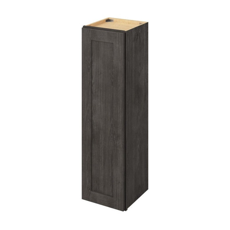 12"W x 42"H Wall Cabinet with Single Door and Three Shelves in Catalina Slate