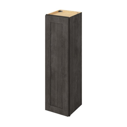 12"W x 42"H Wall Cabinet with Single Door and Three Shelves in Catalina Slate