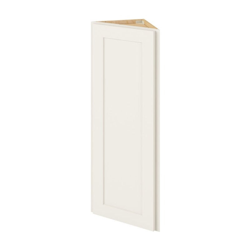 12"W x 42"H Wall End Cabinet with Single Door and Three Shelves in Catalina Shell White