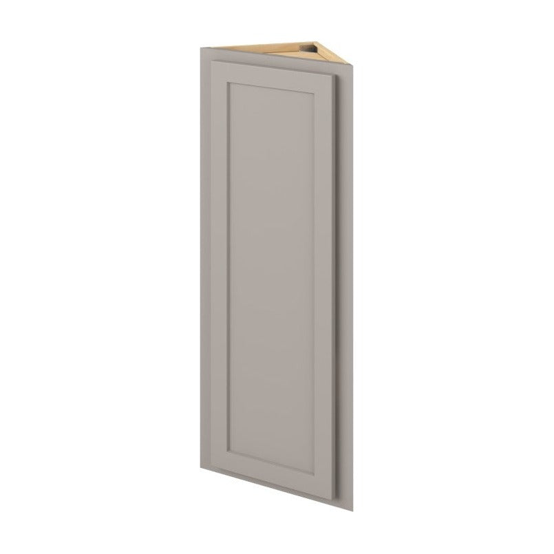 12"W x 42"H Wall End Cabinet with Single Door and Three Shelves in Hatteras Pebble Grey