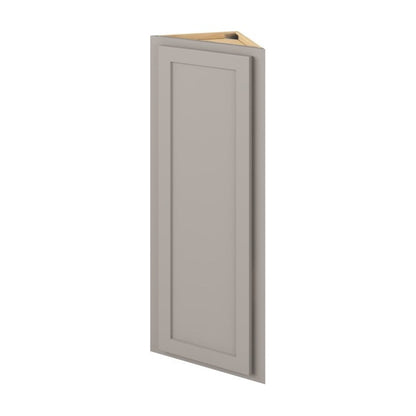 12"W x 42"H Wall End Cabinet with Single Door and Three Shelves in Hatteras Pebble Grey