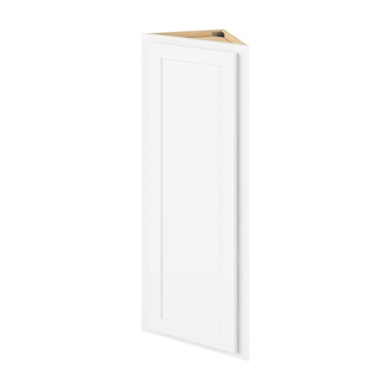 12"W x 42"H Wall End Cabinet with Single Door and Three Shelves in Hatteras Polar White