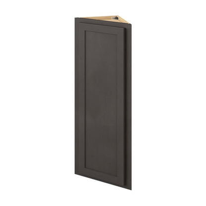 12"W x 42"H Wall End Cabinet with Single Door and Three Shelves in Hatteras Slate