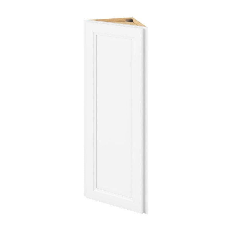 12"W x 42"H Wall End Cabinet with Single Door and Three Shelves in Maui Polar White