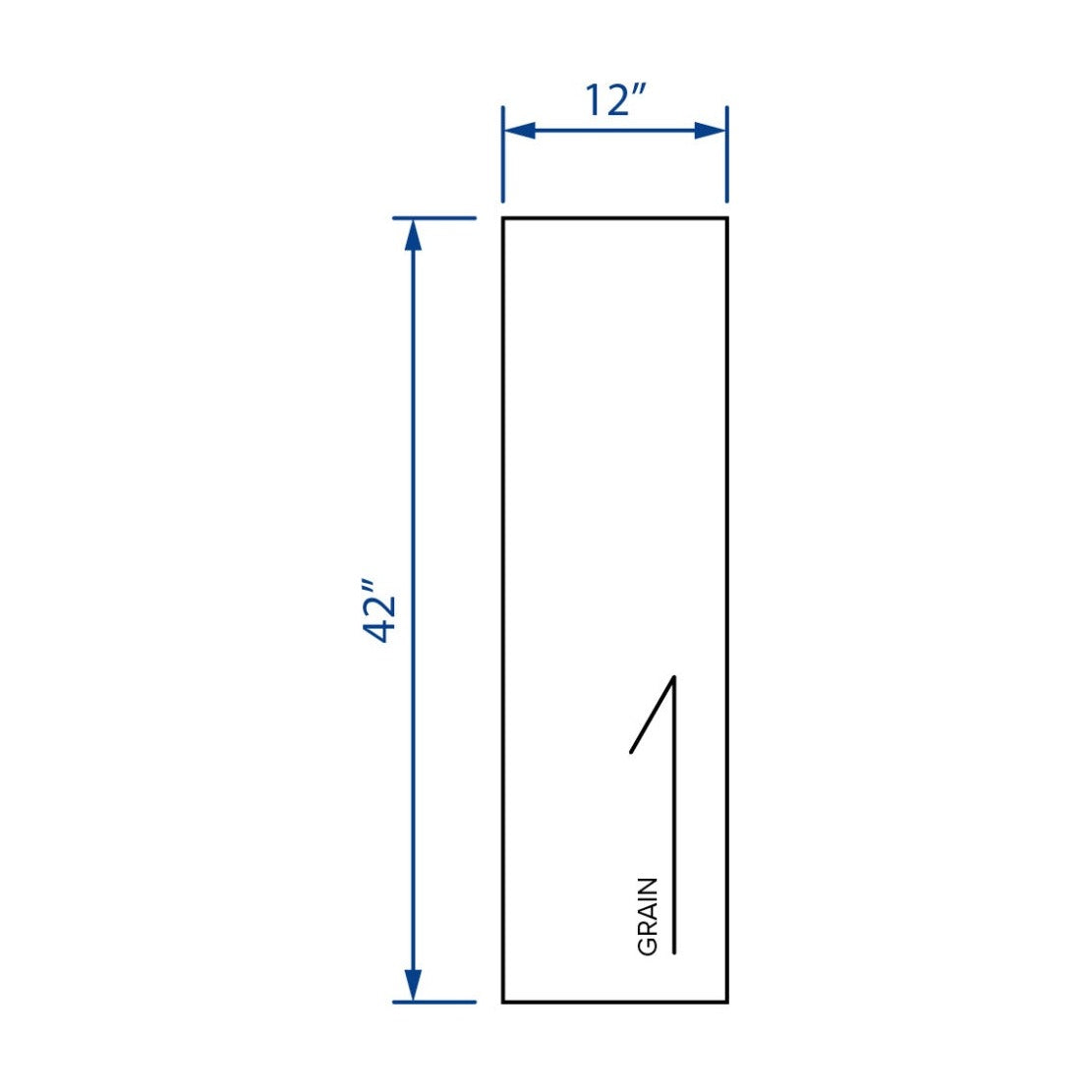 12"W x 42"H Wall End Panel in Espresso, view 2