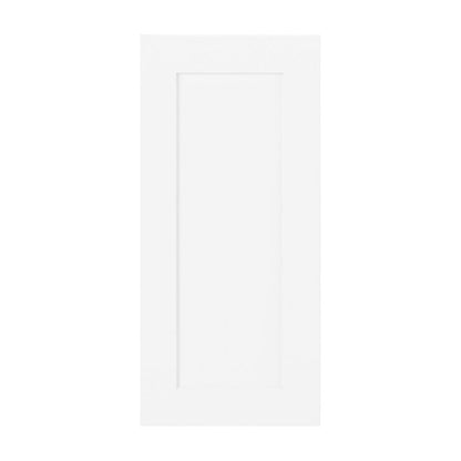 15"W Base Cabinet Door with No Hinge Bore in Catalina Polar White