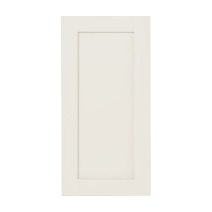 15"W Base Cabinet Door with No Hinge Bore in Catalina Shell White