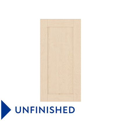 15"W Base Cabinet Door with No Hinge Bore in Catalina Unfinished