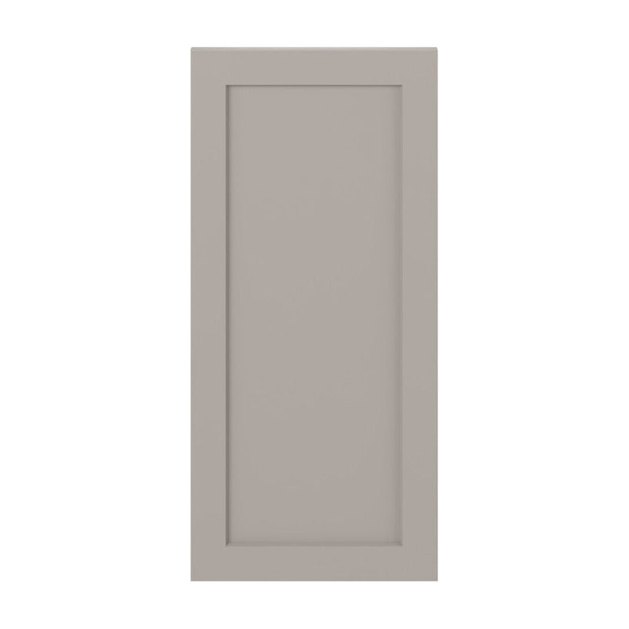 15"W Base Cabinet Door with No Hinge Bore in Hatteras Pebble Grey