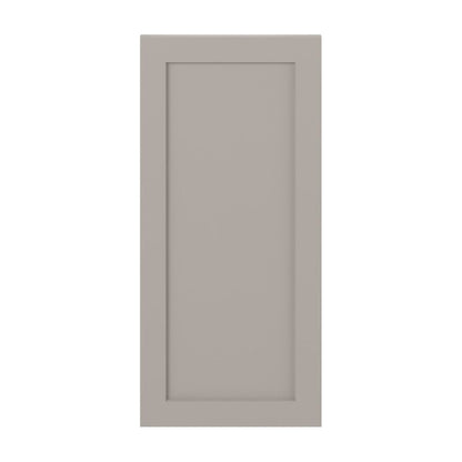 15"W Base Cabinet Door with No Hinge Bore in Hatteras Pebble Grey