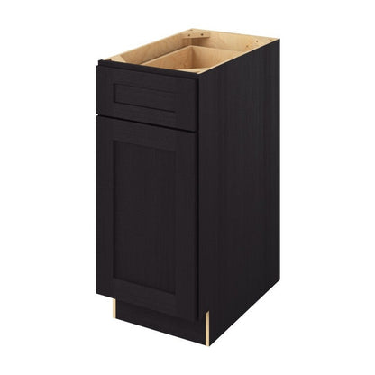 15"W Base Cabinet with One Door and One Drawer in Catalina Espresso