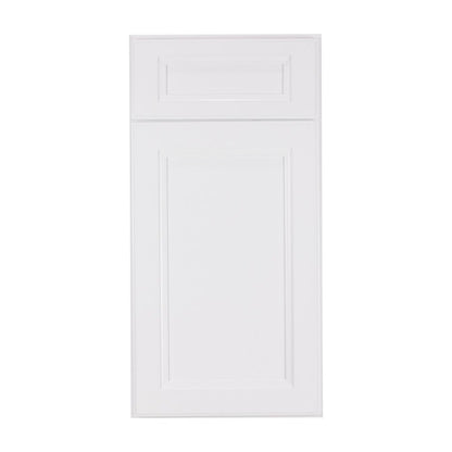 15"W Base Cabinet with One Door and One Drawer in Maui Polar White, view 2
