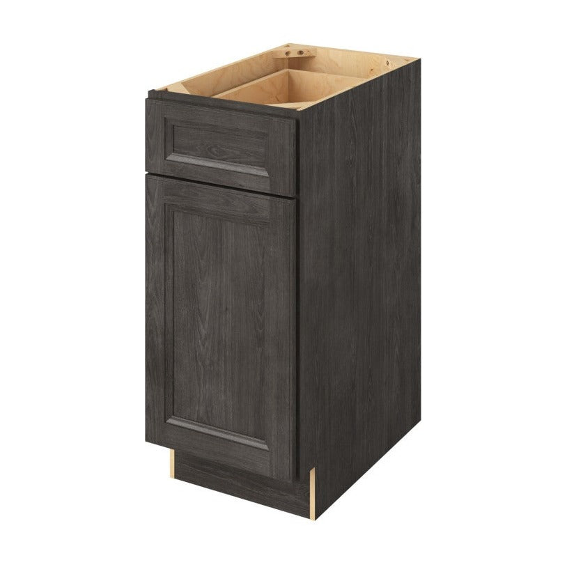 15"W Base Cabinet with One Door and One Drawer in Maui Slate