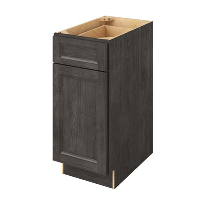 15"W Base Cabinet with One Door and One Drawer in Maui Slate