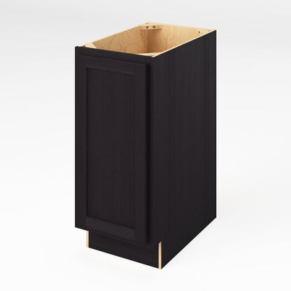 15"W Full Height Door Base Cabinet with One Door and Two Shelves in Hatteras Espresso