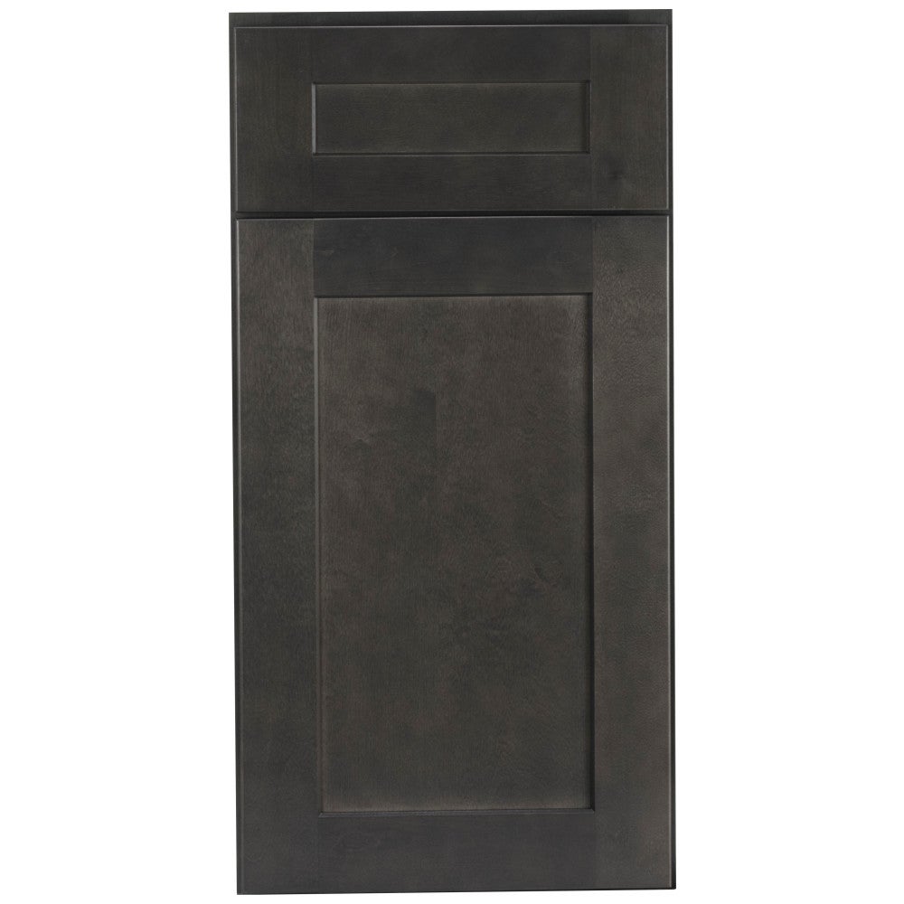 15"W x 30"H Wall Cabinet with Single Glass Door, Two Shelves and Matching Interior in Catalina Slate, view 2