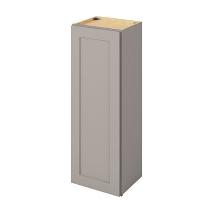 15"W x 42"H Wall Cabinet with Single Door and Three Shelves in Catalina Pebble Grey