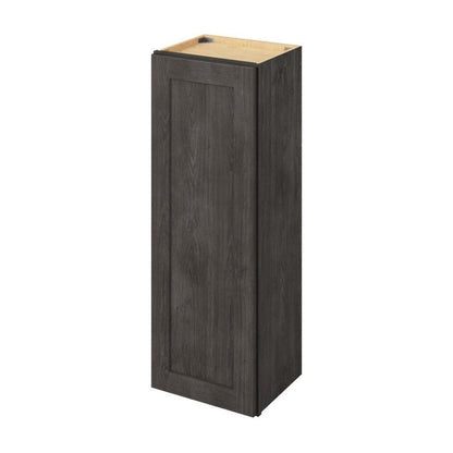 15"W x 42"H Wall Cabinet with Single Door and Three Shelves in Catalina Slate