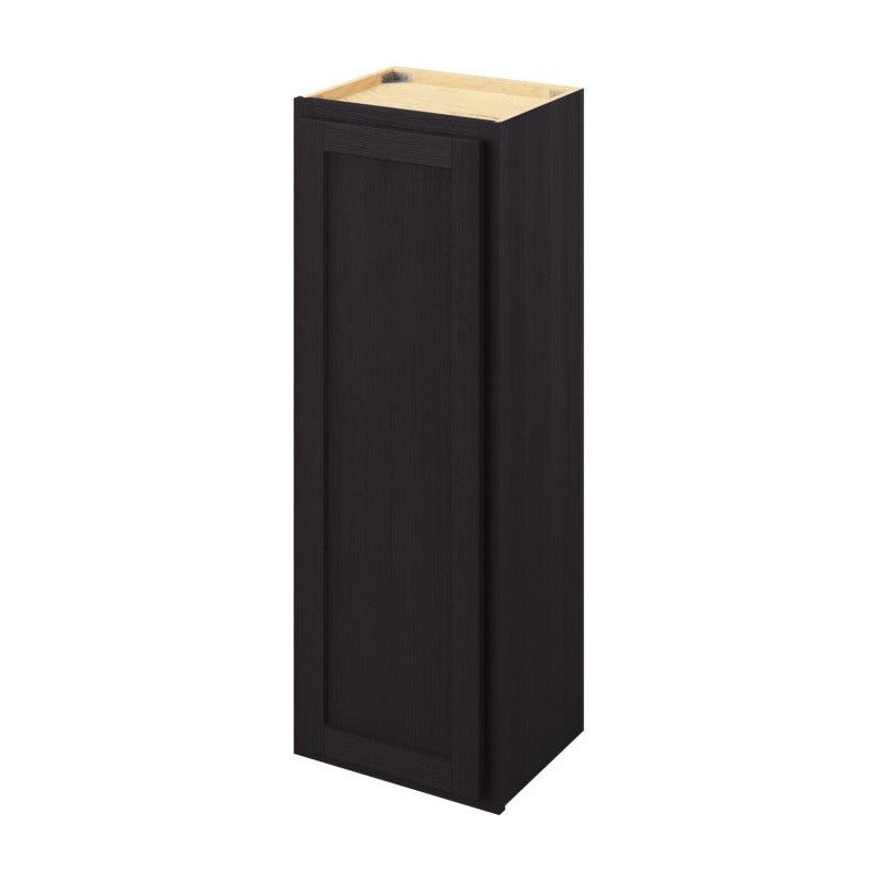 15"W x 42"H Wall Cabinet with Single Door and Three Shelves in Hatteras Espresso