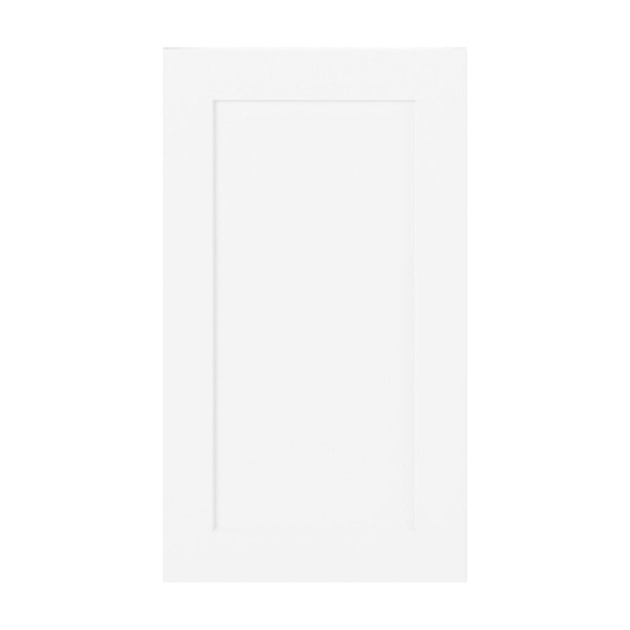 18"W Base Cabinet Door with No Hinge Bore in Catalina Polar White