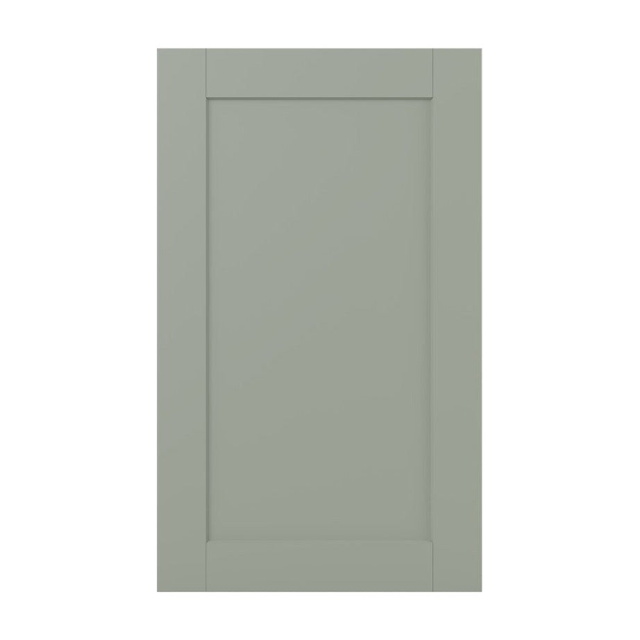18"W Base Cabinet Door with No Hinge Bore in Catalina Sage Green