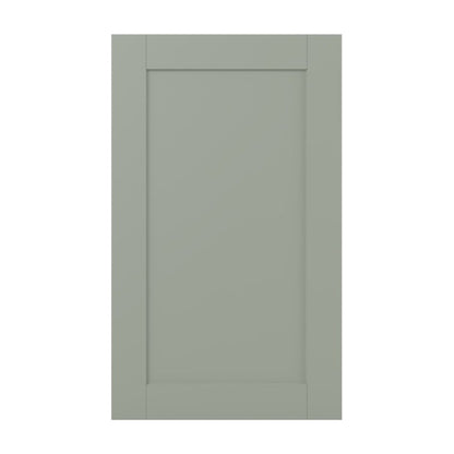 18"W Base Cabinet Door with No Hinge Bore in Catalina Sage Green