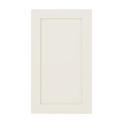 18"W Base Cabinet Door with No Hinge Bore in Catalina Shell White