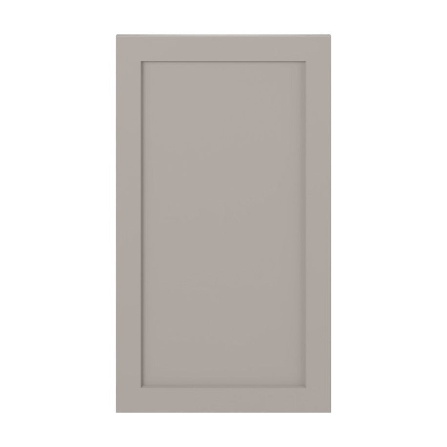 18"W Base Cabinet Door with No Hinge Bore in Hatteras Pebble Grey