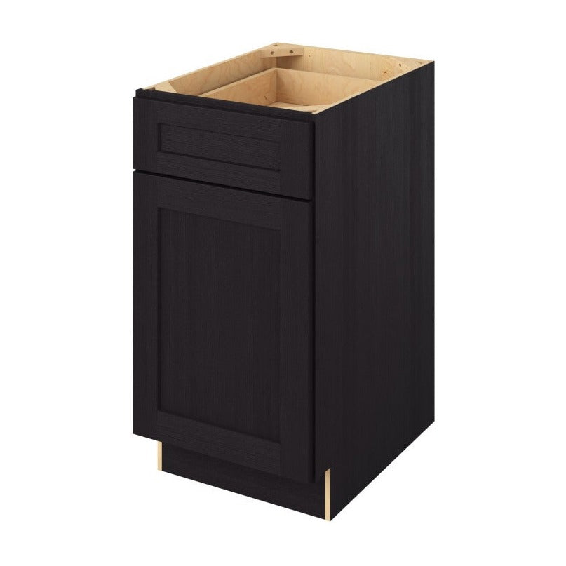 18"W Base Cabinet with One Door and One Drawer in Catalina Espresso