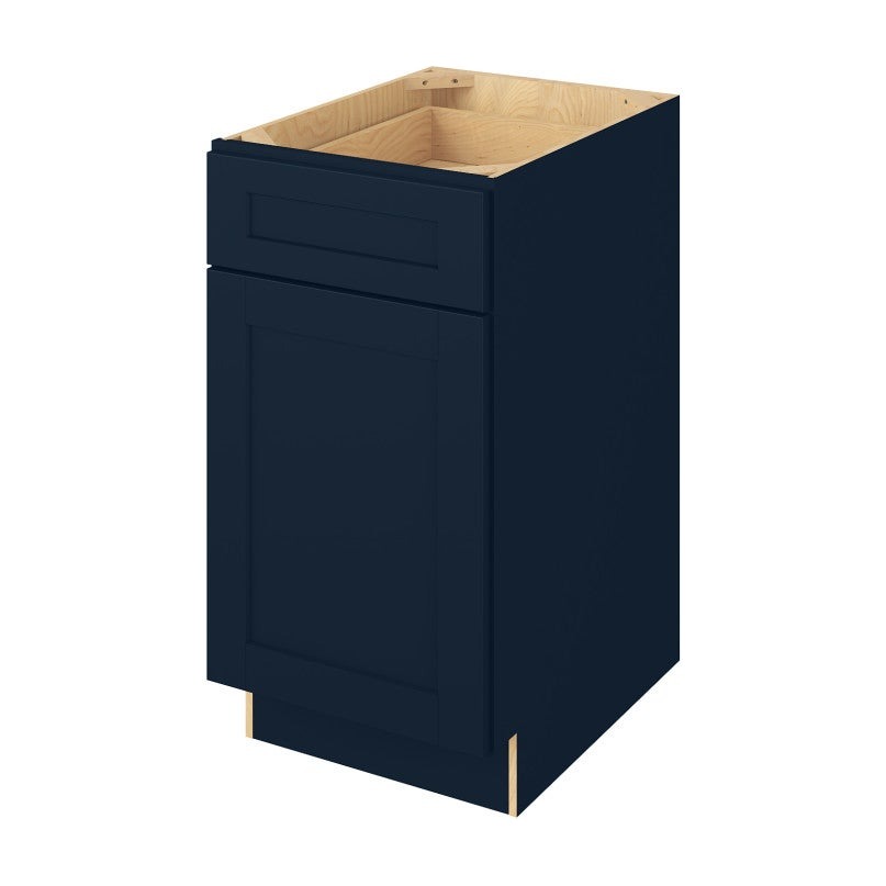 18"W Base Cabinet with One Door and One Drawer in Catalina Nautical Blue