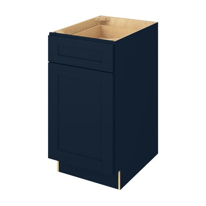 18"W Base Cabinet with One Door and One Drawer in Catalina Nautical Blue