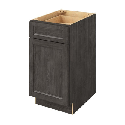 18"W Base Cabinet with One Door and One Drawer in Maui Slate