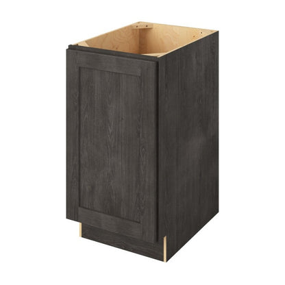 18"W Full Height Door Base Cabinet with One Door and Two Shelves in Catalina Slate