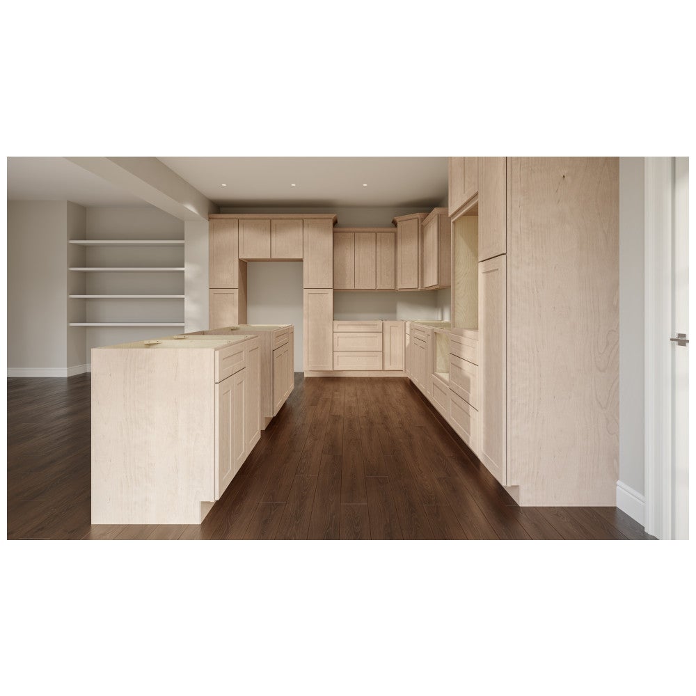18"W Full Height Door Base Cabinet with One Door and Two Shelves in Catalina Unfinished, view 2